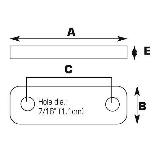 Seachoice Frame Tie Plates (Pair Per Pack) - 55221 - 50-55221F1